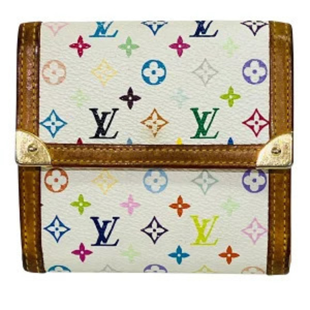 Louis Vuitton Bifold Portemonnaie Wallet Multicolor Monogram Brown
